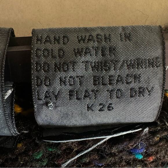 Vintage Cardigan Plaid Prep Argyle Thick Wool blend Button Small 80s - Picture 11 of 16